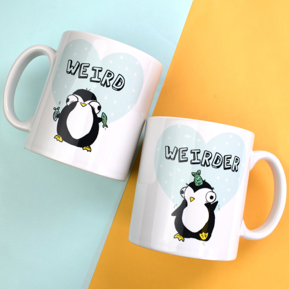 Animal Couple Mug Set (Weird & Weirder Penguins)